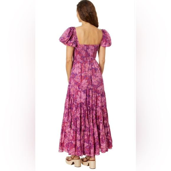 Free People Floral Pink Maxi Dress - Picture 4 of 8